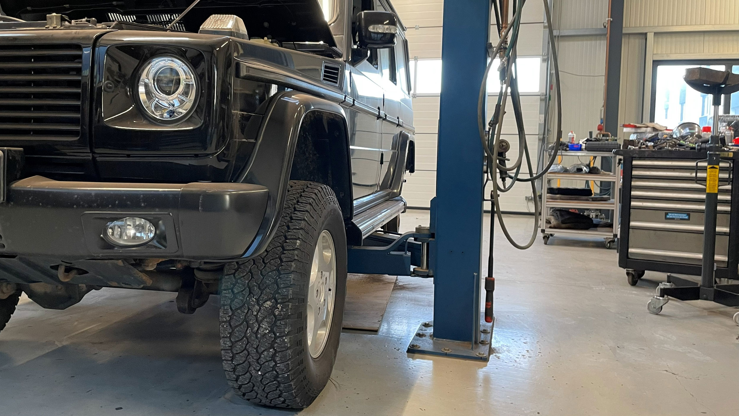 Mercedes Hinterachse Front